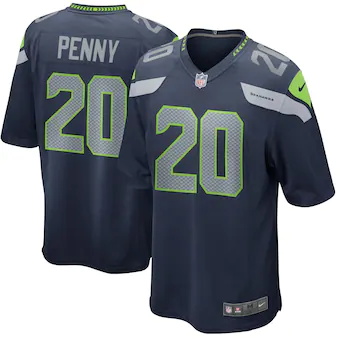 mens nike rashaad penny college navy seattle seahawks playe